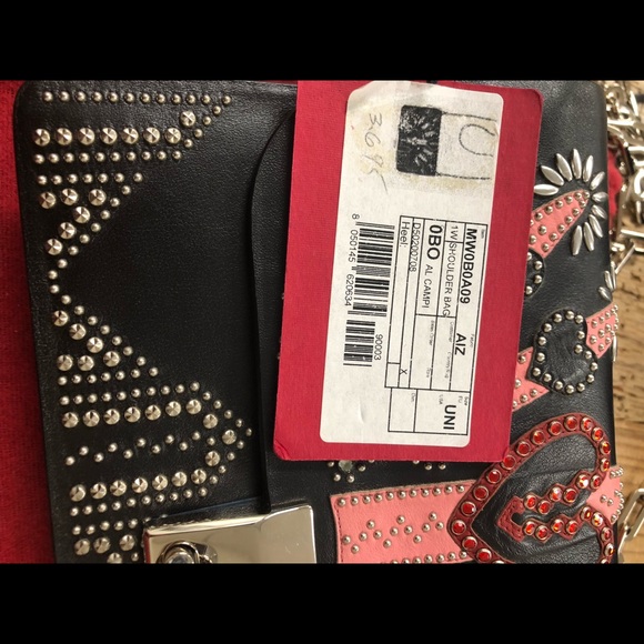 NWT Valentino rockstud love blade appliqué bag - Picture 6 of 6